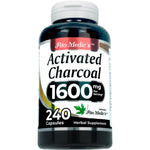 Fito Medics Lab Activated Charcoal 240 capsules front bottle view for gas relief