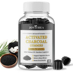 Jovithea Activated Charcoal Gummies bottle front view for bloating relief
