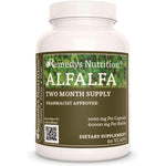 Remedy’s Nutrition Alfalfa 1000mg vegan capsules front view