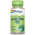 Solaray Aloe Vera Gel Concentrate 100 capsules front view showing digestive wellness supplement