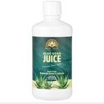 Real Aloe Organic Aloe Vera Juice front view bottle for digestive support