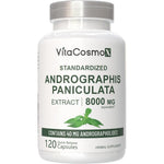 VitaCosmoX Andrographis Extract 8000mg front view bottle for immune support