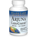 Planetary Herbals Arjuna CardioComfort 460mg 120 Tablets front bottle view showing authentic imported packaging
