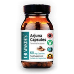 DR WAKDE'S Arjuna 500mg herbal capsules front view bottle showing cardiovascular support supplement label