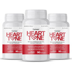 Cureayu Heart Tone Herbal Supplement 90 Capsules Pack of 3 front view showing heart health packaging.