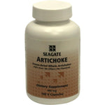 Seagate Products Artichoke 400mg 100 vegetable capsules front view showing digestive support benefits.