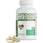 Bronson Artichoke Leaf Extra Strength 60 vegetarian capsules bottle front view for liver support