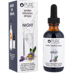 Pure Inventions Night Time Pear Water Infusion Drops front bottle view packaging
