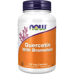 Now Foods Quercetin With Bromelain 120 Vegetarian Capsules front view