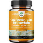 Natures Craft Quercetin with Bromelain 90 capsules bottle front view
