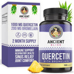 Ancient Bliss Quercetin 1000mg Bromelain 200mg front view