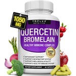 Toplux Quercetin with Bromelain and Zinc 1050mg bottle front view