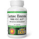 Natural Factors Lactase Enzyme 60 capsules front view bottle for dairy digestive support