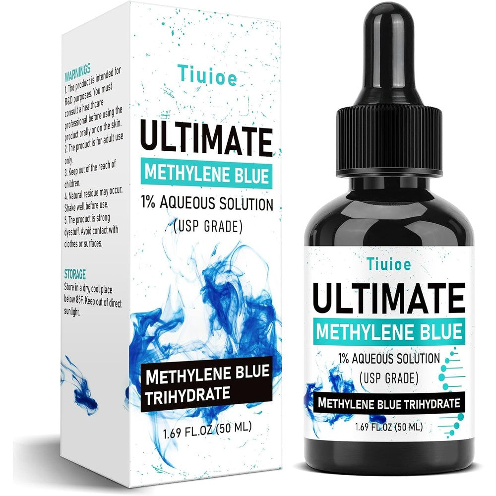 Bacteriostatic Tiuioe Methylene Blue 1 percent aqueous solution front view bottle