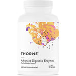 Thorne Advanced Digestive Enzymes 180 capsules bottle front view showing clean premium white label design