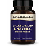 Dr. Mercola Gallbladder Enzymes 30 capsules bottle front view showing clean packaging for digestive health support.