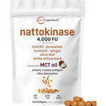 Micro Ingredients Nattokinase 4000 FU pouch front view showing authentic imported heart health packaging