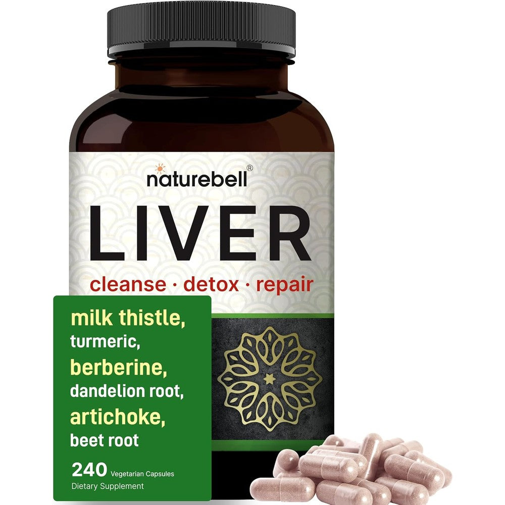 NatureBell Liver Advanced 15-in-1 Support 240 Capsules front view