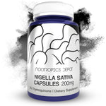 Nootropics Depot Nigella Sativa Extract 200 milligrams front view bottle for cognitive wellness