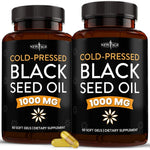 New Age Black Seed Oil 120 softgels premium cold pressed supplement front bottle view