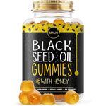 Maju Superfoods Black Seed Oil Gummies 90 count front bottle view