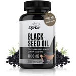 Leaping Lynx Black Seed Oil 1000mg bottle front view for immune support.