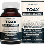 Triquetra Health TQ-Advanced 4X black seed extract capsules front view bottle