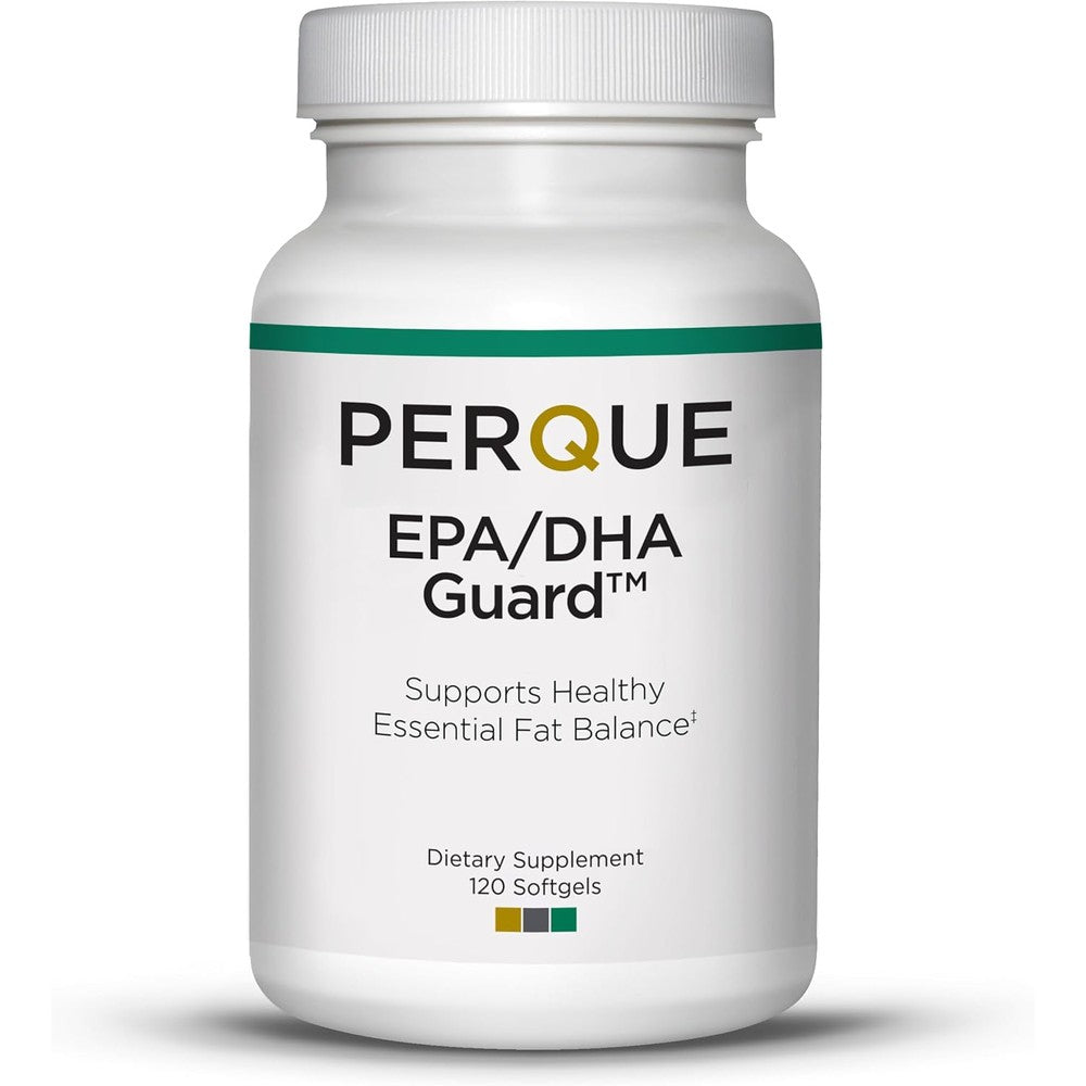 Perque EPA DHA Guard 120 softgels bottle front view buy imported fish oil