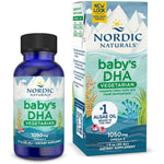 Nordic Naturals Baby's DHA Vegetarian Drops front view authentic plant based omega 3 supplement