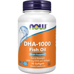 NOW Foods DHA 1000 Brain Support Extra Strength 90 softgels front bottle view