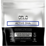 Orlo Active DHA Icelandic Ultra Algae 60 softgels front view of packaging.