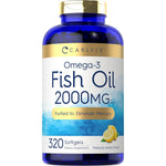 Carlyle Fish Oil 2000mg 320 Softgels front view bottle showing premium packaging