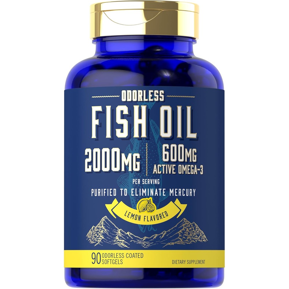 Carlyle Fish Oil 2000mg 90 softgels bottle front view