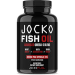 Jocko Fuel Omega 3 Fish Oil 60 capsules front view showing bottle packaging