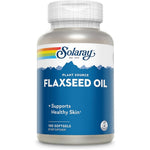 Solaray Flaxseed Oil 3000 mg 100 Softgels bottle front view