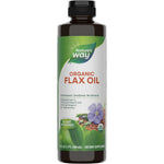 Nature's Way Organic Flax Oil 16 Fluid Ounce front view bottle showcasing organic omega supplement.