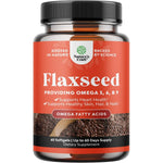 Nature's Craft High Potency Flaxseed Oil 1000mg Softgels front view for heart health support