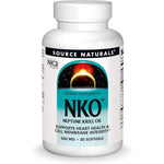 Source Naturals NKO Neptune Krill Oil 500mg 30 Softgels bottle front view for heart health support