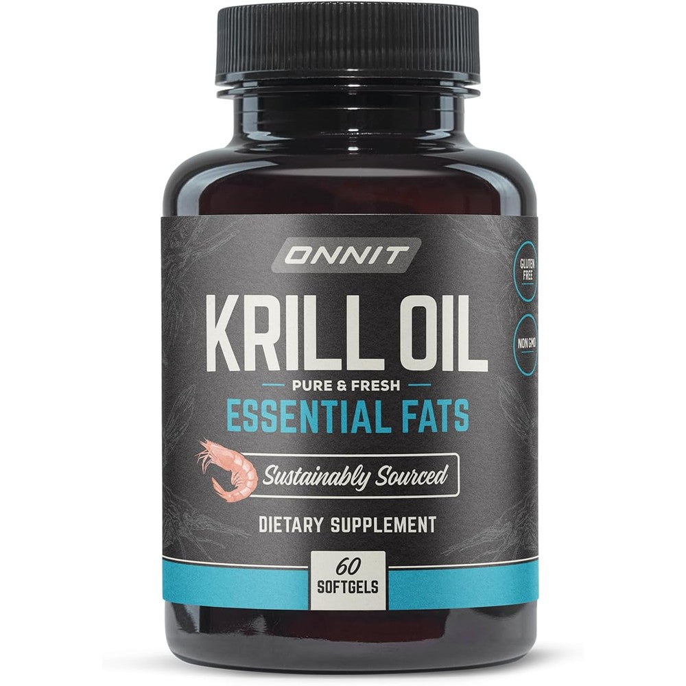 Nature's Bounty Krill Oil 500 Milligrams bottle front view authentic omega 3 supplement