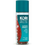 Kori Krill Oil Omega 3 600 Milligram 60 Softgels front view bottle