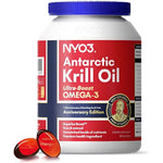 NYO3 Antarctic Krill Oil 1000 Mg bottle front view dietary supplement India