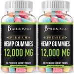 JB Wellness Premium Hemp Gummies 12000mg front view