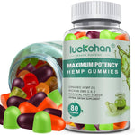 Luckchan Hemp Gummies Extra Strength Fruit Punch bottle front view