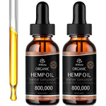 HMone organic hemp oil drops 2 pack front view