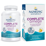 Nordic Naturals Complete Omega 180 Softgels front bottle view showing premium packaging