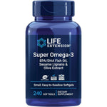 Life Extension Super Omega 3 Fish Oil 240 Softgels front bottle view