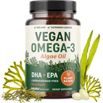 MAV Nutrition Vegan Omega 3 Algae Oil 60 Softgels front view bottle