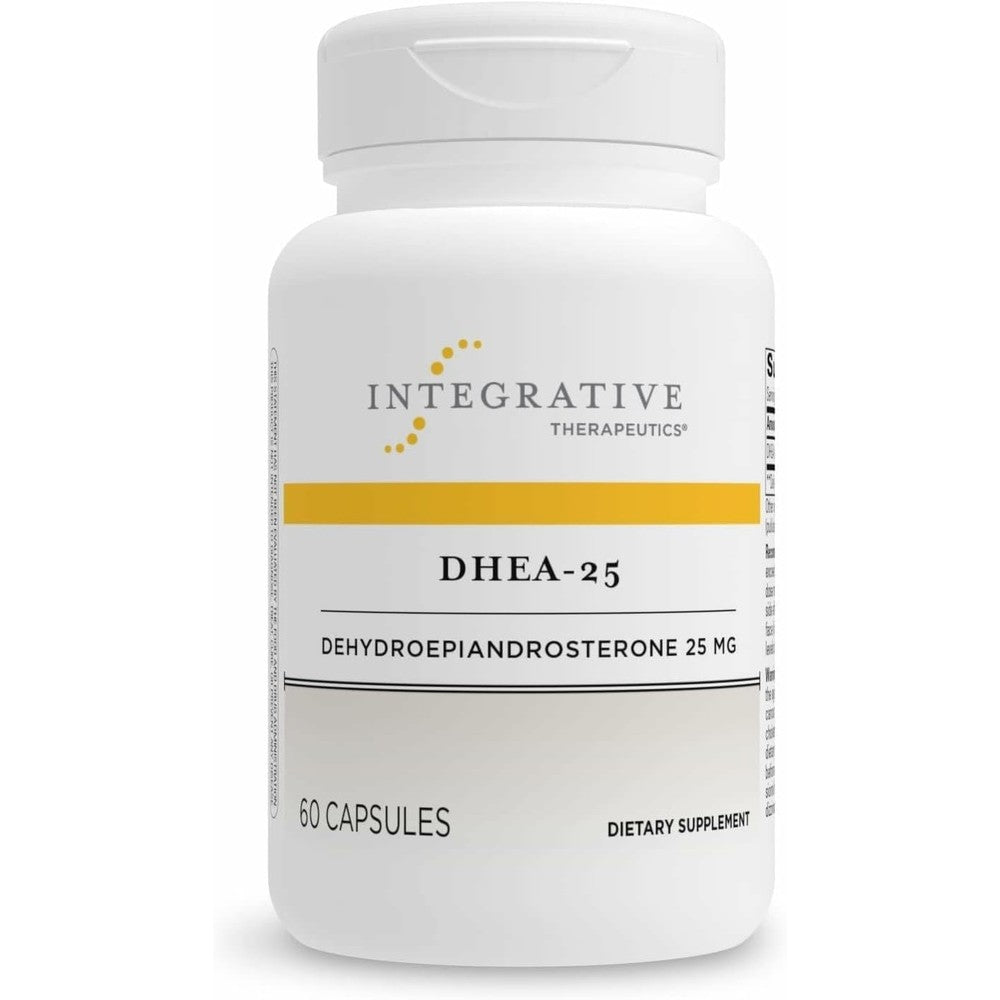 Integrative Therapeutics DHEA 25 mg 60 Capsules front view bottle for endocrine support