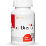RLC Labs a-Drenal 120 Capsules front view bottle for natural cortisol balance.