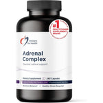 Designs for Health Adrenal Complex 240 capsules front bottle view for stress support